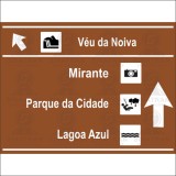 Véu da Noiva - Mirante - Parque da Cidade - Lagoa Azul 